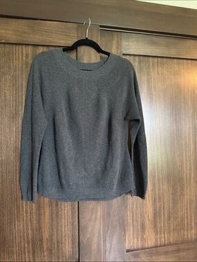 Title Nine Charcoal Crewneck Sweater - Merino Wool blend Pullover